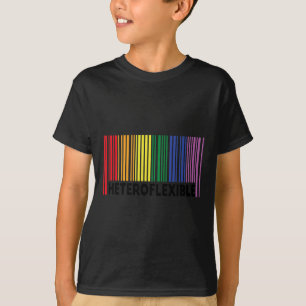 Heteroflexibles lustiges Yoga-Einhorn Queer Ally G T-Shirt