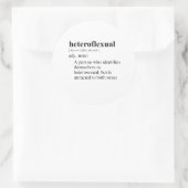 HETEROFLEXUAL RUNDER AUFKLEBER (Tasche)