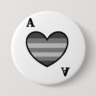 Heteroromantic asexualer As-Knopf Button