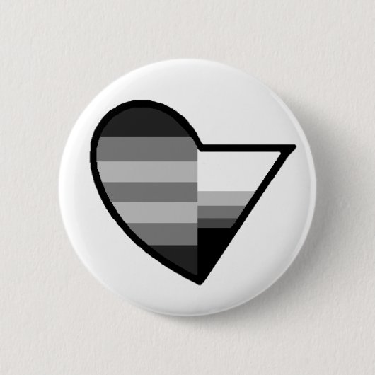 Heteroromantic Demisexual Knopf Button (Vorderseite)