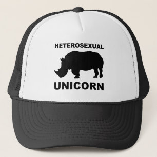 Heterosexuelle Einhorn-Nashorn-Baseballkappe Lusti Truckerkappe