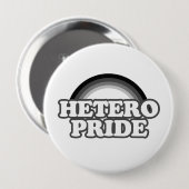 Heterosexueller Stolz Button (Vorne & Hinten)