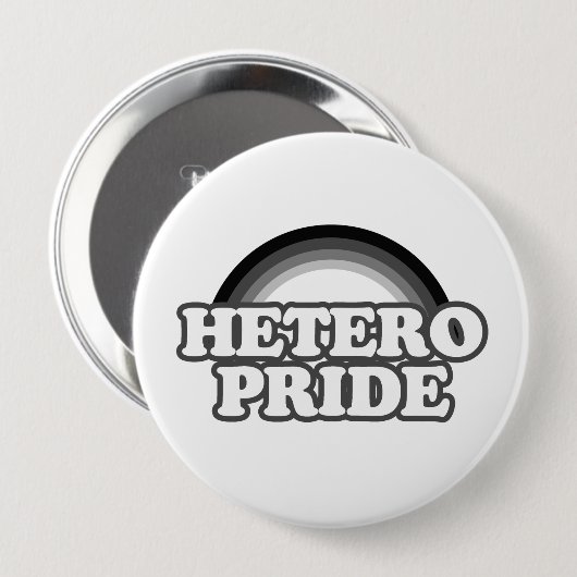 Heterosexueller Stolz Button (Vorne & Hinten)