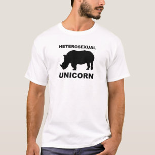 Heterosexuelles Einhorn-Nashorn Lustiges T-Shirt