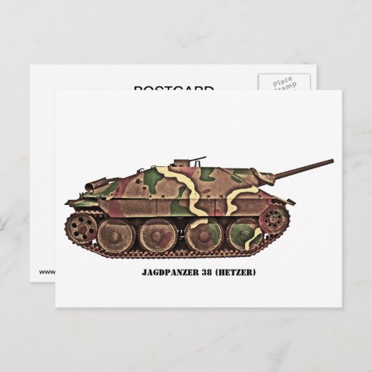 Hetzer Postkarte (Vorne/Hinten)