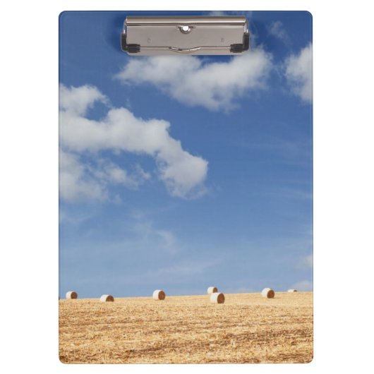 Heu-Ballen auf Feld Klemmbrett (Vorderseite)