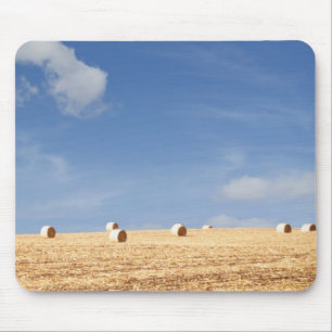 Heu-Ballen auf Feld Mousepad