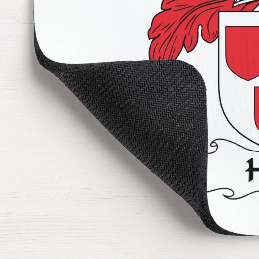 Heu-Familienwappen Mousepad (Ecke)