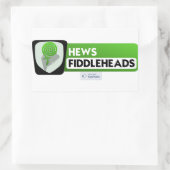 Heu-Fidlehead-Sticker Rechteckiger Aufkleber (Tasche)