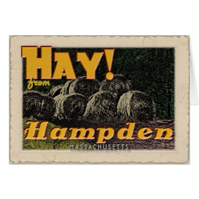 Heu! Hampden, MA-Karte (Vorderseite (Horizontal))