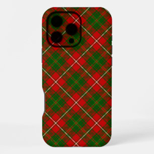 Heu-Tartan rot grün kariert iPhone 16 Pro Max Hülle