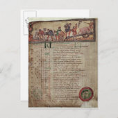 Heu- und Pflügen aus einem Kalender Postkarte (Vorne/Hinten)