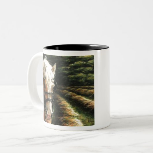 Heu Zweifarbige Tasse (Vorderseite Links)