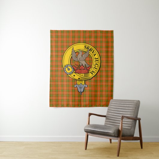 Heualte Tartan-Clan-Abzeichen-Tapisserie Wandteppich (Beispiel)
