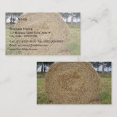 Heubale auf dem Feld Visitenkarte (Vorne/Hinten)