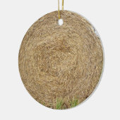 Heuballen auf einem Gebiet Keramik Ornament (Links)