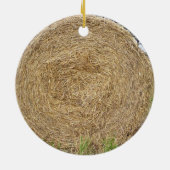Heuballen auf einem Gebiet Keramik Ornament (Hinten)