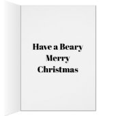 Heuballen-Bär Weihnachtskarte (Innen (Rechts))