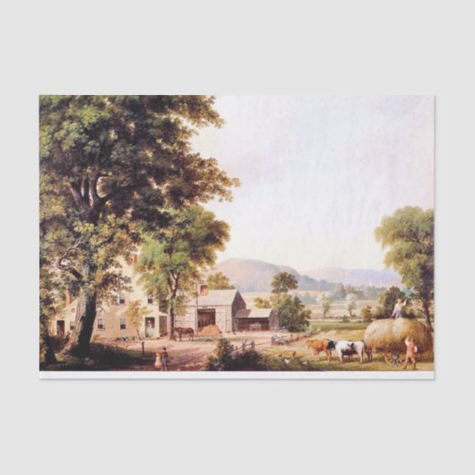 Heuendes Land-Bauers-Americanaseidenpapier Seidenpapier (Vorderseite)