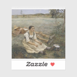 Heuernte-Aufkleber — Jules Bastien-Lepage (1877) Aufkleber