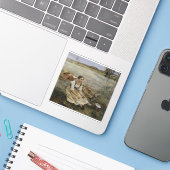 Heuernte-Aufkleber — Jules Bastien-Lepage (1877) Aufkleber (Laptop mit iPhone)