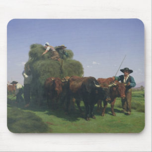 Heuernte, Auvergne Mousepad