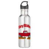 Heufahrten Edelstahlflasche (Vorderseite)