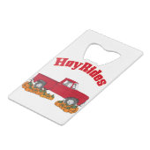 Heufahrten Geldbeutel Flaschenöffner (Vorderseite Schrägansicht)