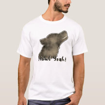 Heul Ja! Weltraumgalaxie Wolf Silhouette T-Shirt