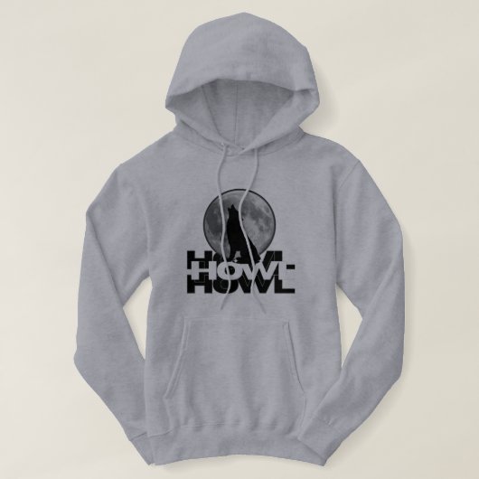 Heul-Themen-Wolf-Hoddie Hoodie (Design vorne)