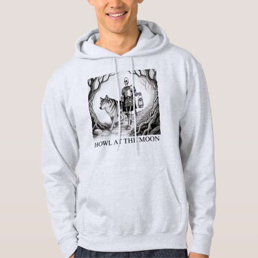 Heule zum Mond Hoodie (Vorderseite)