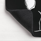 Heulen an der Mond-Katze Mousepad (Ecke)