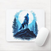 Heulen der Zukunft - Robotischer Wolf-Mauspad Mousepad (Mit Mouse)