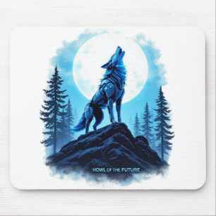 Heulen der Zukunft - Robotischer Wolf-Mauspad Mousepad