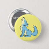 Heulenbaby-Blau-Wolf Button (Vorne & Hinten)