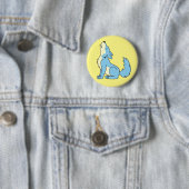Heulenbaby-Blau-Wolf Button (Beispiel)