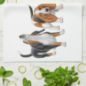 HeulenBasset-Geschirrtuch Küchentuch (Gefaltet)