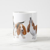 HeulenBasset Jumbo-Tasse (Vorderseite)