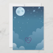 Heulend vor Freude, Wolf Baby Shower Einladung (Rückseite)