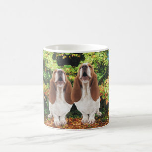 Heulende Herbst-Fall-Basset Kaffeetasse