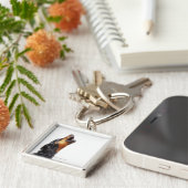 Heulender Dobermann Schlüsselanhänger (Seite)