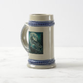 Heulender Wolf Bierglas (Vorderseite Links)