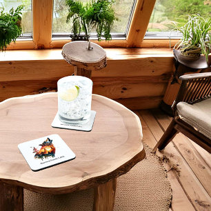 Heulender Wolf Doppelbelichtung Sonnenuntergang pe Getränkeuntersetzer