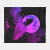 heulender Wolf Fleecedecke (Vorderseite (Horizontal))