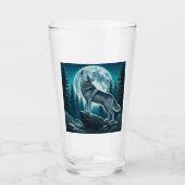 Heulender Wolf Glas (Vorderseite)
