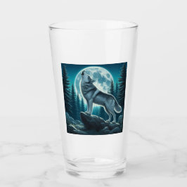 Heulender Wolf Glas