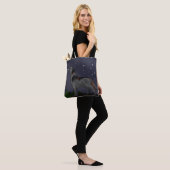 Heulender Wolf (Grau) Tasche (Am Model)