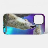 Heulender Wolf iPhone Hülle (Rückseite (Horizontal))