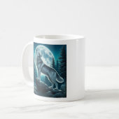 Heulender Wolf Kaffeetasse (Vorderseite Links)