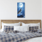 Heulender Wolf  Leinwanddruck (Insitu (Schlafzimmer))